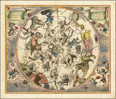 The Constellations Of The Northern Hemisphere Superimposed Over The Earths Southern Hemisphere