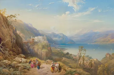 The Convent Of Madonna Del Sasso Lago Magiore Italy