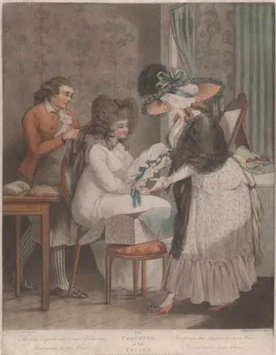 The Coquette At Her Toilet