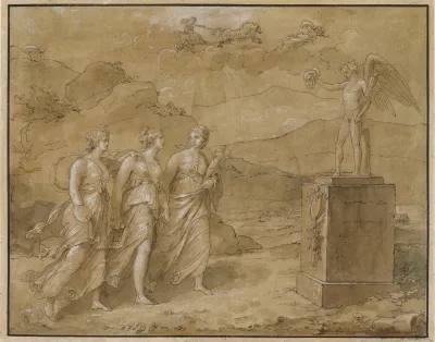 The Coronation Of The Allegories Of Painting Sculpture And Architecture