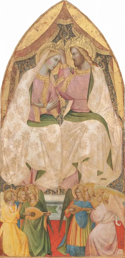 The Coronation Of The Virgin With Six Angels