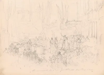 The Coronation Of William Ii In The Nieuwe Kerk In Amsterdam On 28 November 1840