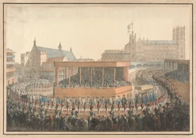 The Coronation Procession Of His Majesty King George The Iv July 19th 1821