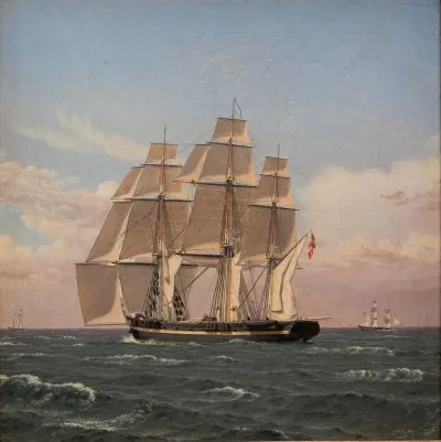 The Corvette Najaden Under Sail