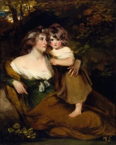 The Countess Of Darnley And Her Daughter Lady Elizabeth Bligh
