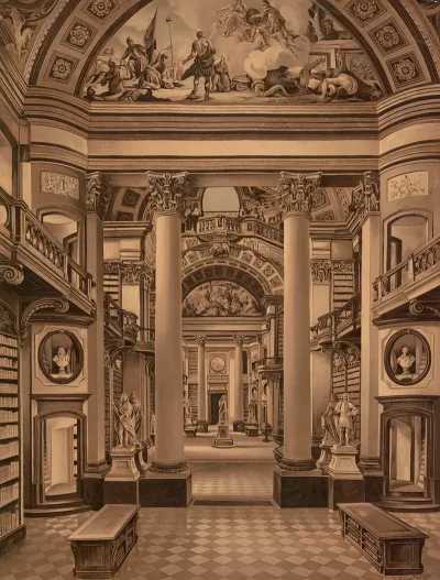 The Court Library In Vienna