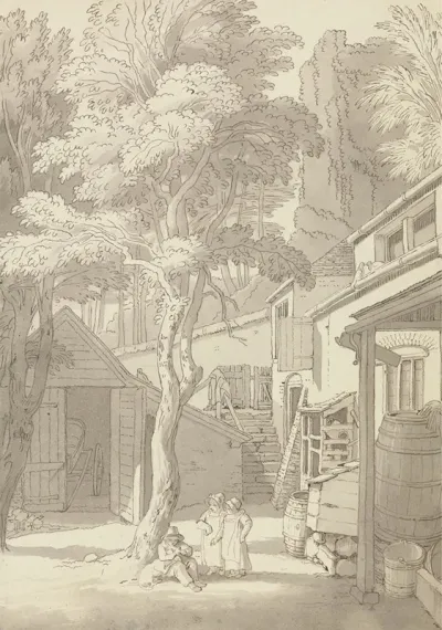 The Courtyard Of Mr Banks House Northernhay Exeter