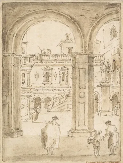 The Courtyard Of The Doges Palace
