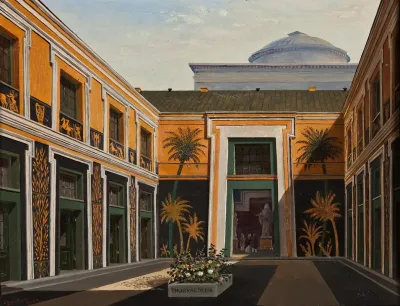 The Courtyard Of The Thorvaldsen Museum