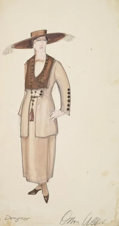 The Cradle Will Rock Cream Dress With Brown Hat