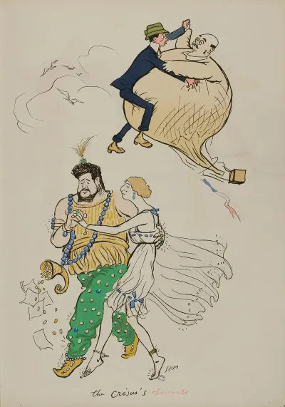 The Cresus S Dance Santos Dumont Bernheim Baron Henri De Rothschild Gabrielle Dorziat