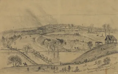 The Crossing Of The Rapidan At Germanna Ford May 5 1864 Wilderness Campaign