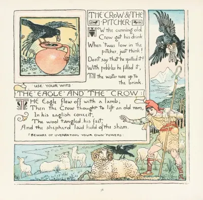 The Crow And The Pitcher The Eagle And The Crow