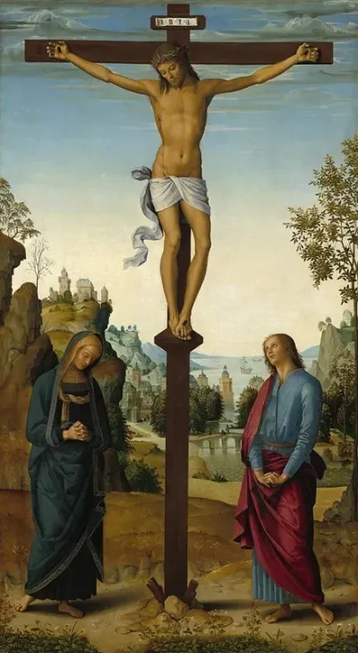 The Crucifixion With The Virginsaint Johnsaint Jerome And Saint Mary Magdalene