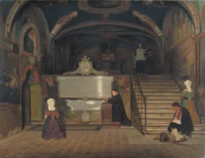 The Crypt In The Monastry Of San Benedetto In Subiaco Italy