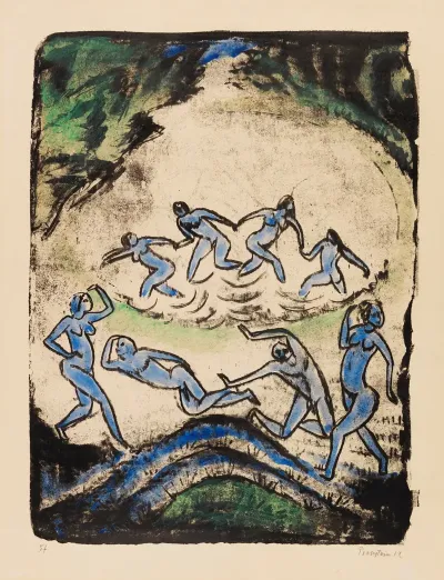 The Dance Dancers And Bathers At The Forest Pond