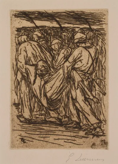 The Dead Man Study For The Funeral Of The Farmer