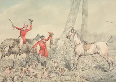 The Death Huntsman Holding Fox Aloft