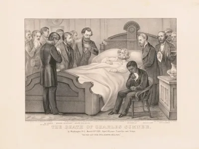 The Death Of Charles Sumner At Washington D C March 11th 1874 Aged 63 Years 2 Months And 5 Days