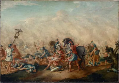 The Death Of Paulus Aemilius At The Battle Of Cannae