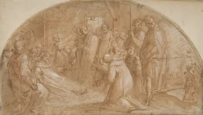 The Death Of Saint Alexis Falconieri At Monte Senario