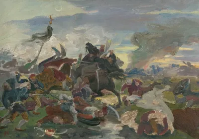 The Death Of Tomory In The Battle Of Mohacs