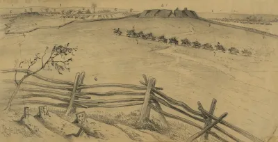 The Defenses Of Centreville Forts Breastworks Etc From A Point South Of The Warrenton Turnpike