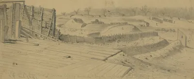 The Defenses Of Manassas On The Orange And Alex R R North Of The Station Looking S E