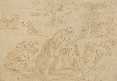 The Deluge From The Loggia Of The Vatican