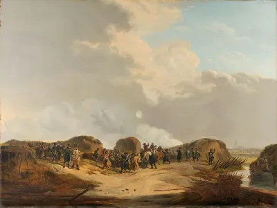 The Demilune Constructed At The Siege Of Naarden April 1814 2