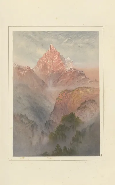 The Dent Du Midi From The Valley Of The Rhone