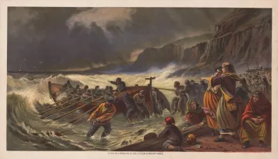 The Departure Launching The Life Boat