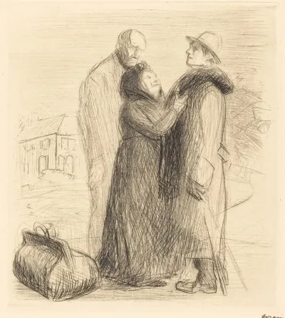 The Departure Of The Prodigal Son First Plate Vertical Probably 1912 1913
