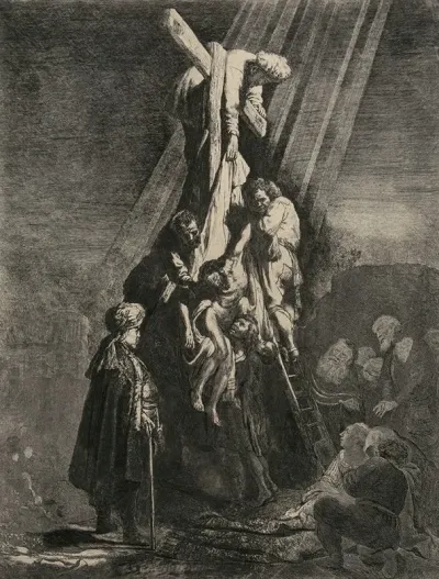 The Descent From The Cross Second Plate