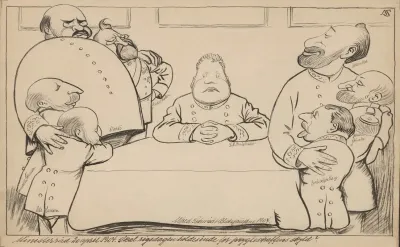 The Deuntzer Government Gathered Around J C Christensen