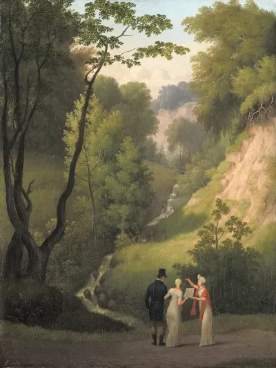 The Devils Cleft At Liselund Manor The Island Of Mon