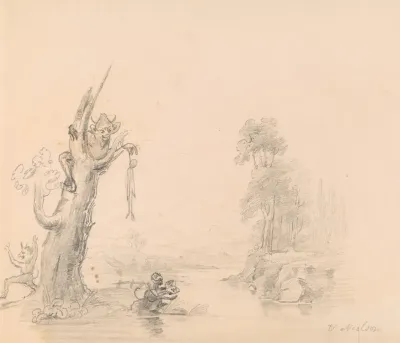 The Devils Pulpit For An Engraving In The Talisman