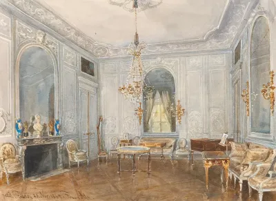 The Dining Room In The Petit Trianon Versailles