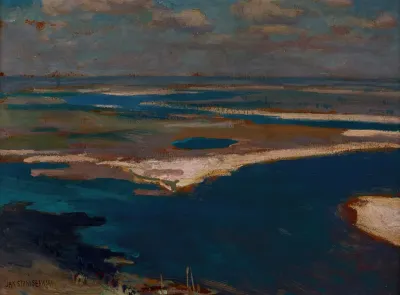 The Dnieper River In Blue