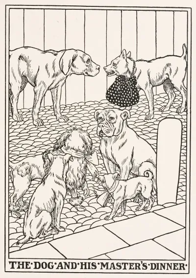 The Dog And His Masters Dinner