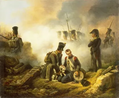 The Dog Of The Regiment Wounded