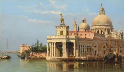The Dogana With Santa Maria Della Salute Venice