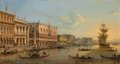 The Doges Palace And Grand Canal Venice
