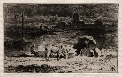 The Donkeys At The Hill Of The Cailles