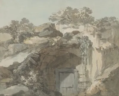 The Door Of A Grotto