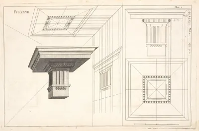 The Dorick Entablature In Perspective