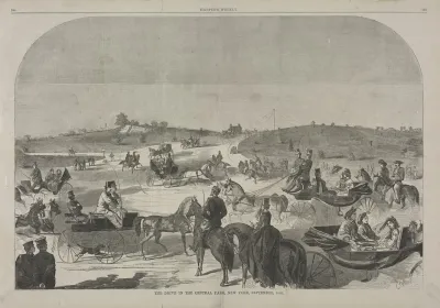 The Drive In Central Park New York September 1860