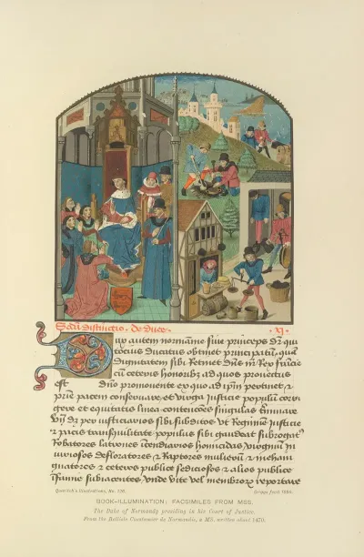 The Duke Of Normandy Presiding In His Court Of Justice