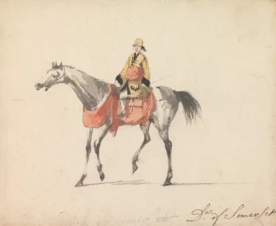 The Duke Of Somerset On Horseback