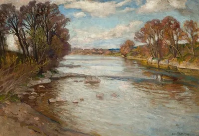 The Dunajec River At Szaflary